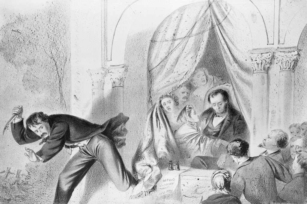 Detail of Booth Jumping From The Balcony by Anonymous