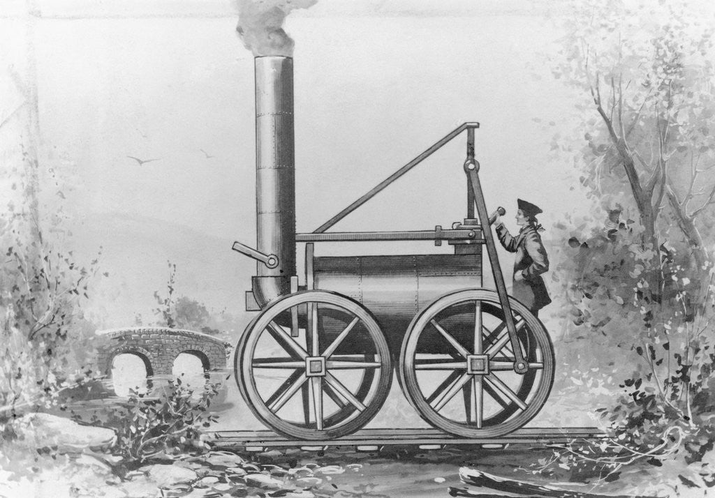 Detail of Trevithick's Locomotive of 1808 by Anonymous