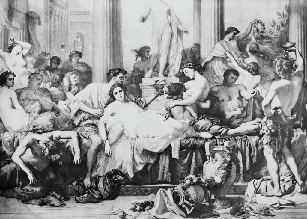 Detail of Roman Orgy by Anonymous