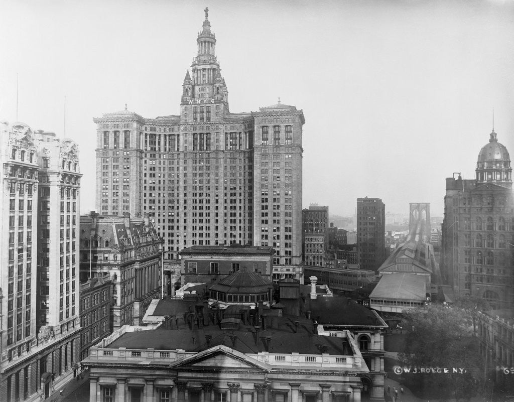 Detail of View of New York City by Corbis