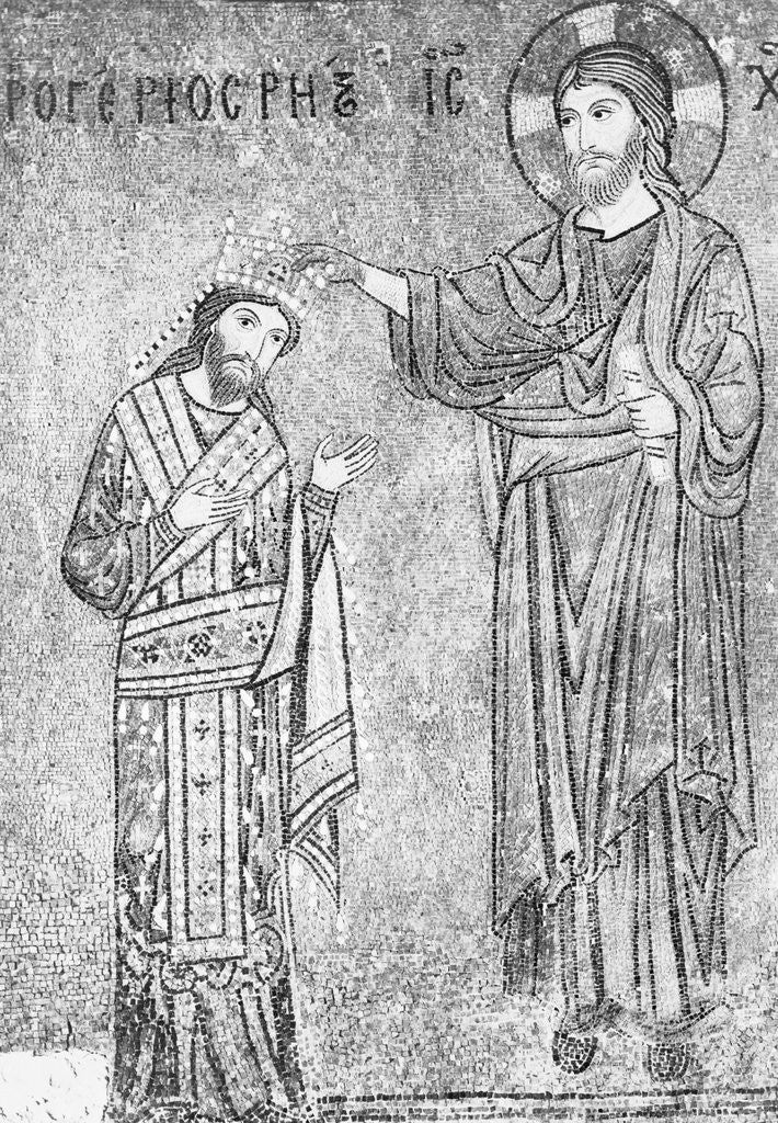Detail of Christian Depiction with King Roger II by Anonymous