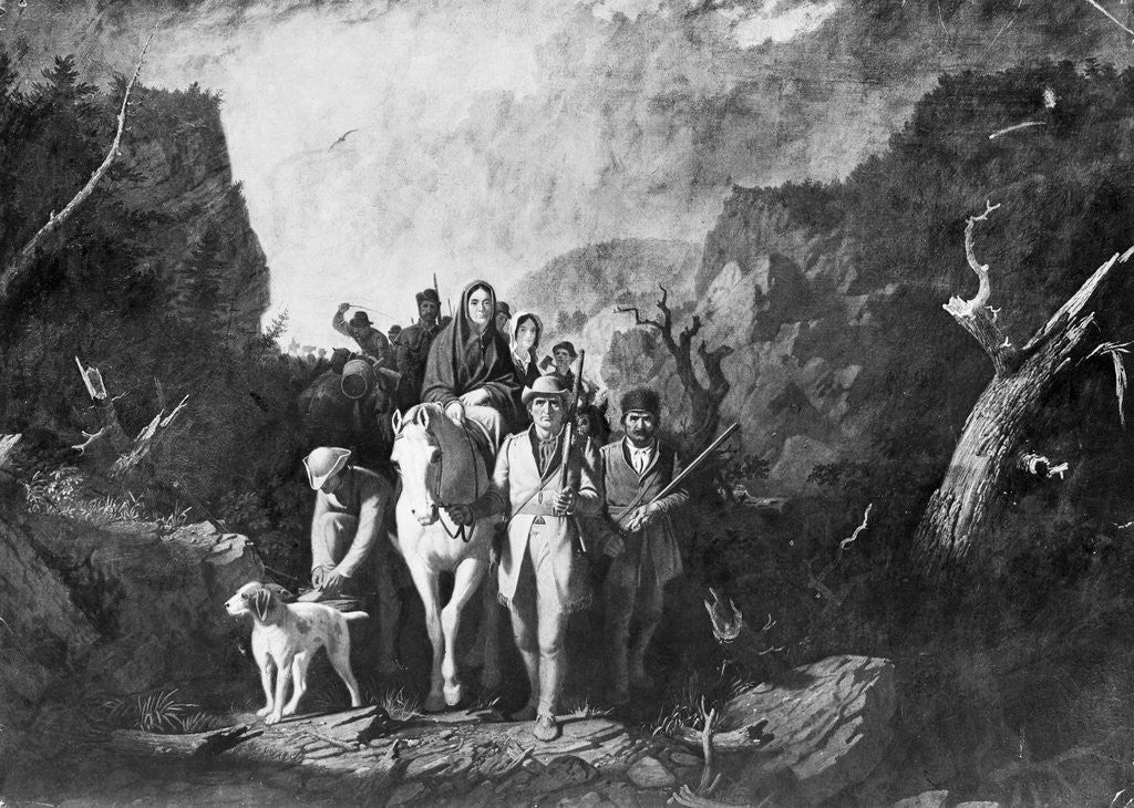 Detail of Early American Pioneers by Corbis