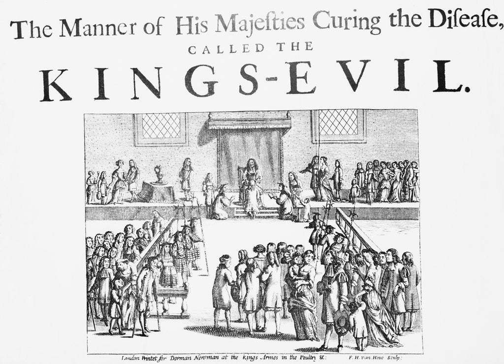 Detail of King Charles II Curing Scrofula by Anonymous