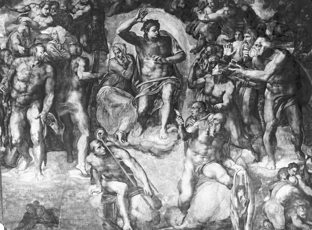 Detail of Detail of Last Judgement by Michelangelo Buonarroti