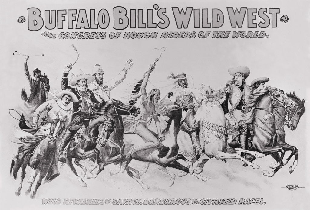 Detail of Poster on the Wild West by Anonymous