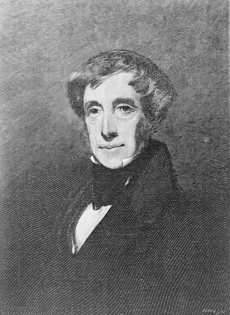 Detail of Portrait of Clement C. Moore by Anonymous