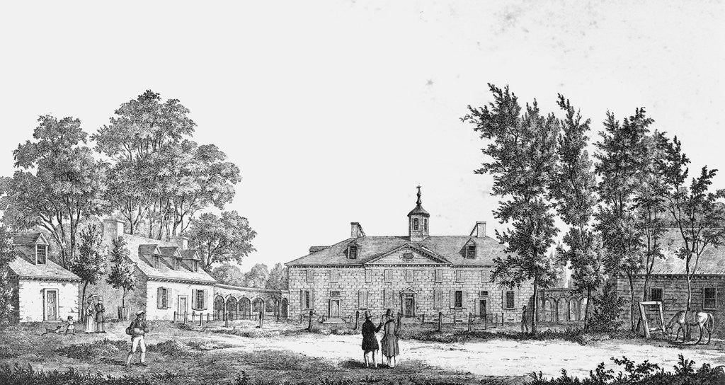 Detail of Exterior of George Washington's Estate by Anonymous