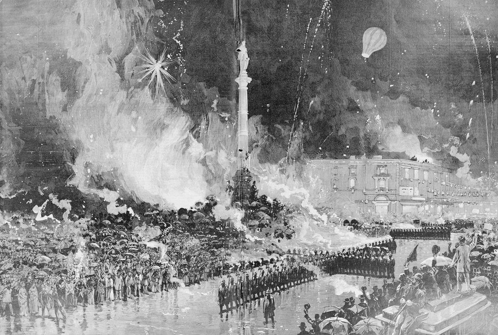 Detail of Grover Cleveland Standing on Podium by Anonymous