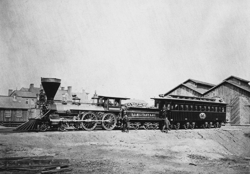 Detail of President Abraham Lincoln's Funeral Train by Corbis
