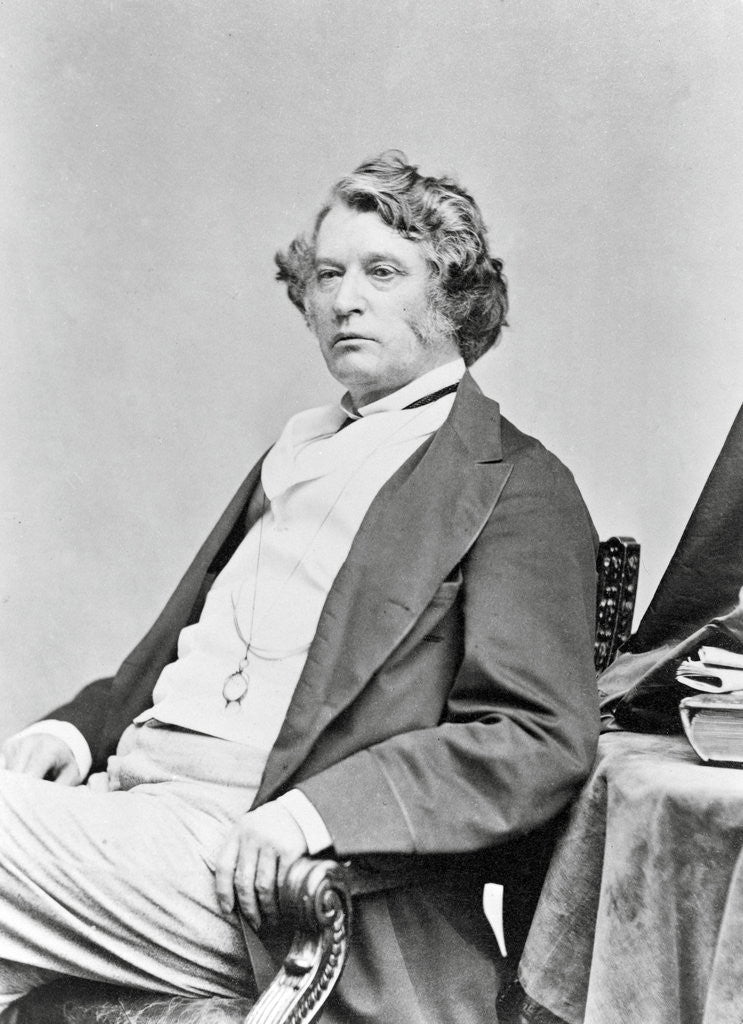 Detail of Portrait of Senator Charles Sumner Reposed by Anonymous