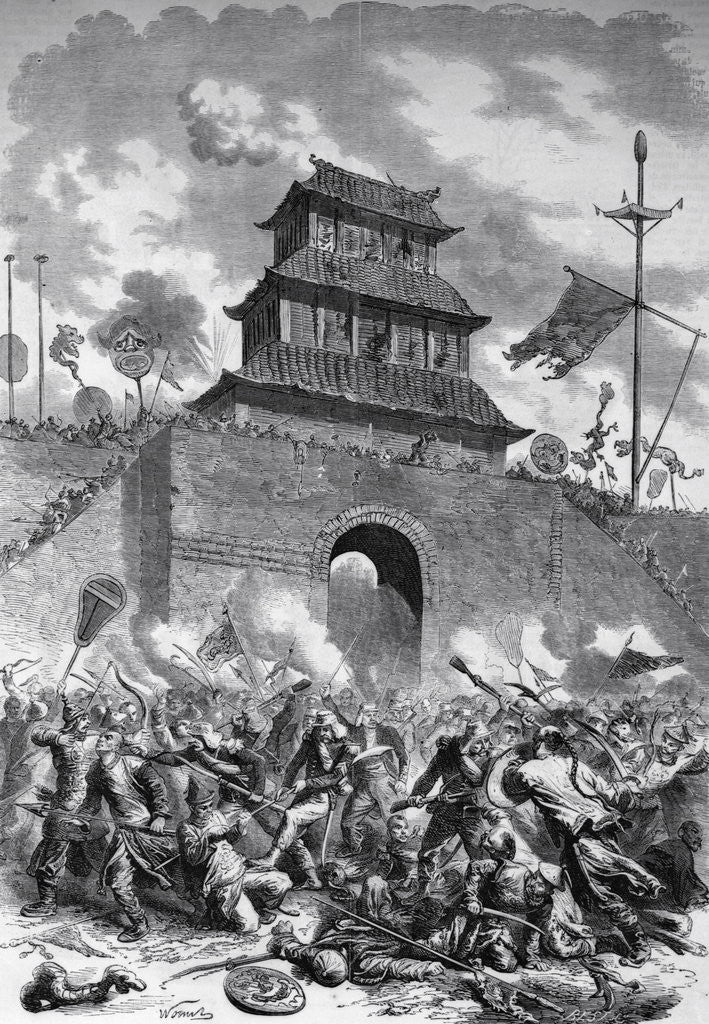 Detail of French and English Armies Battling by Anonymous