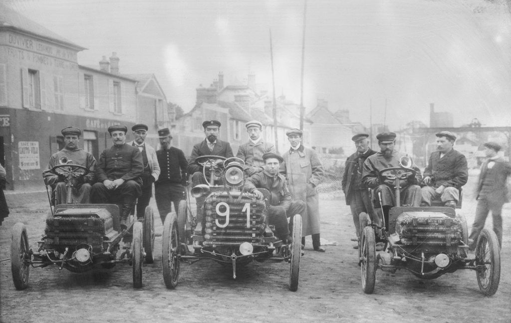 Detail of Cars Participating in Paris Rouen Race by Anonymous