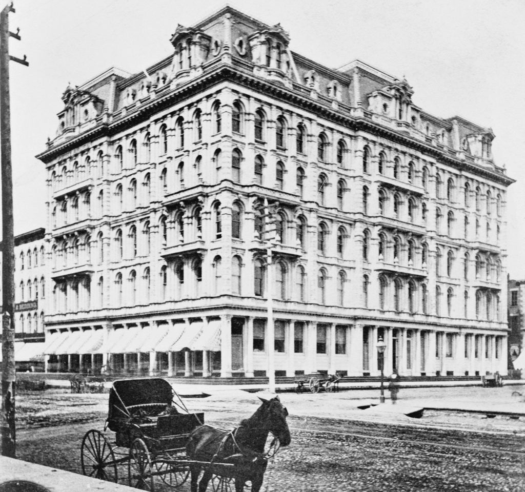Detail of Original Marshall Field Building Before Great Chicago Fire by Anonymous