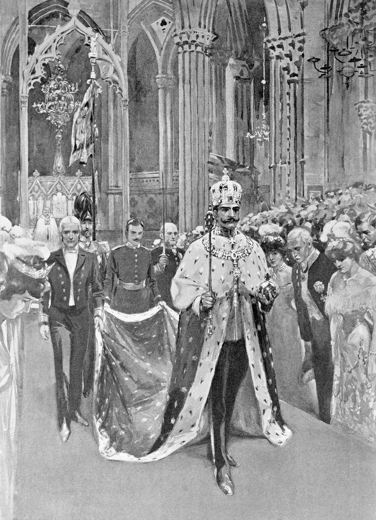 Detail of King Haakon Arriving at His Coronation by Anonymous