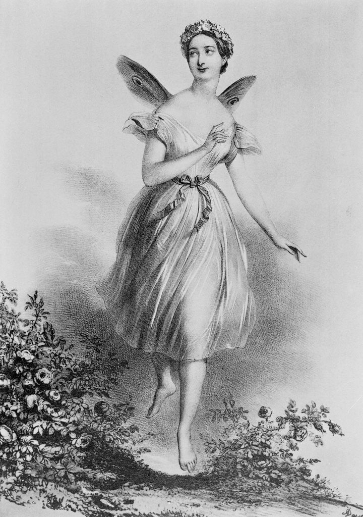 Detail of Marie Taglioni in the Sylphide. by Anonymous