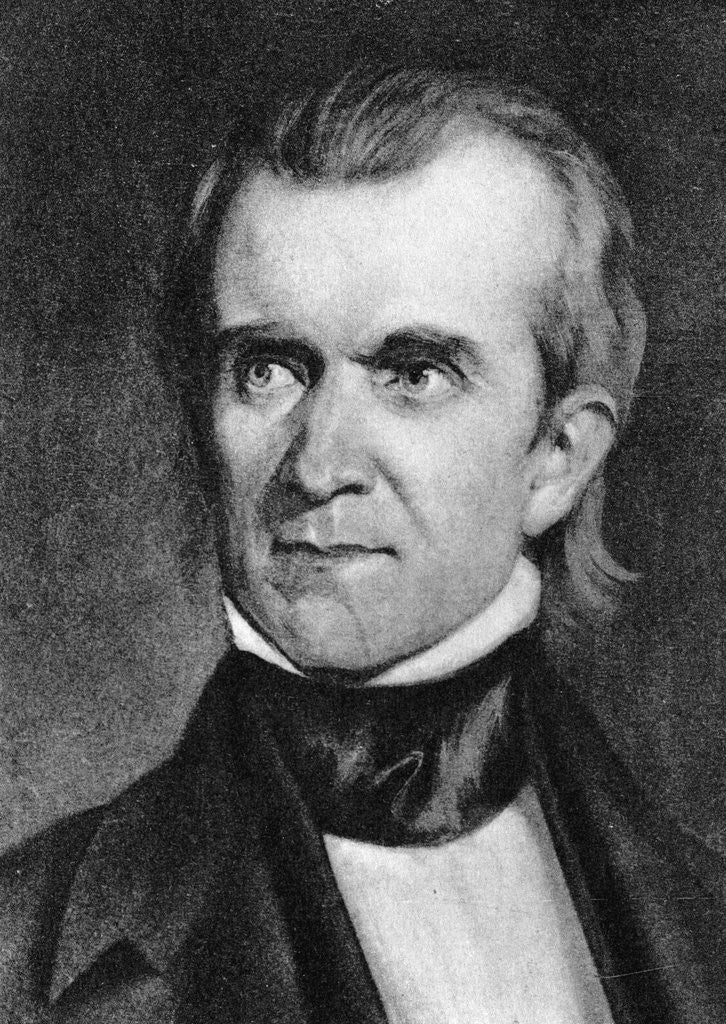 Detail of Portrait of President James Knox Polk by Anonymous