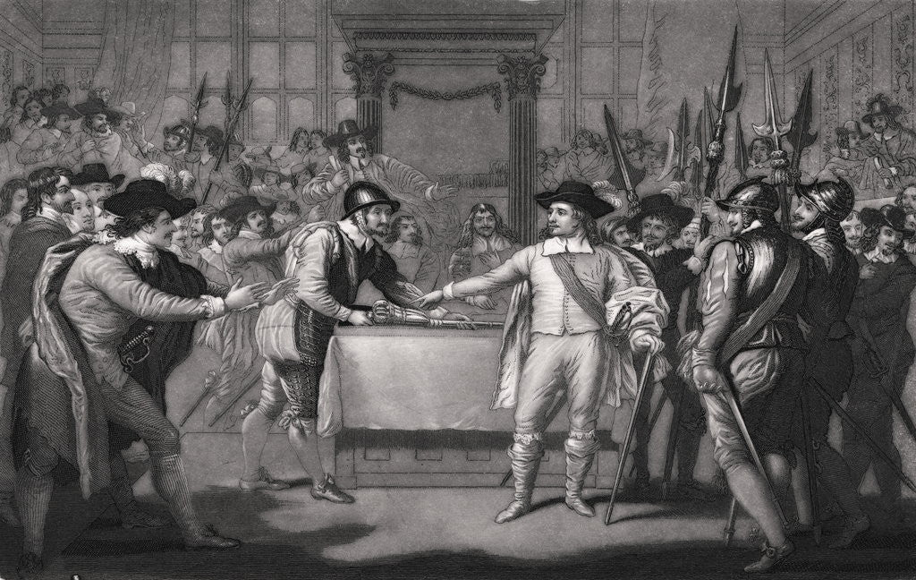 Detail of Oliver Cromwell Dissolving Long Parliament by Anonymous