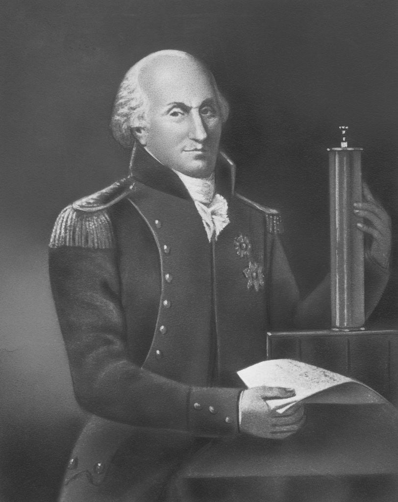 Detail of Charles Augustin de Coulomb by Corbis