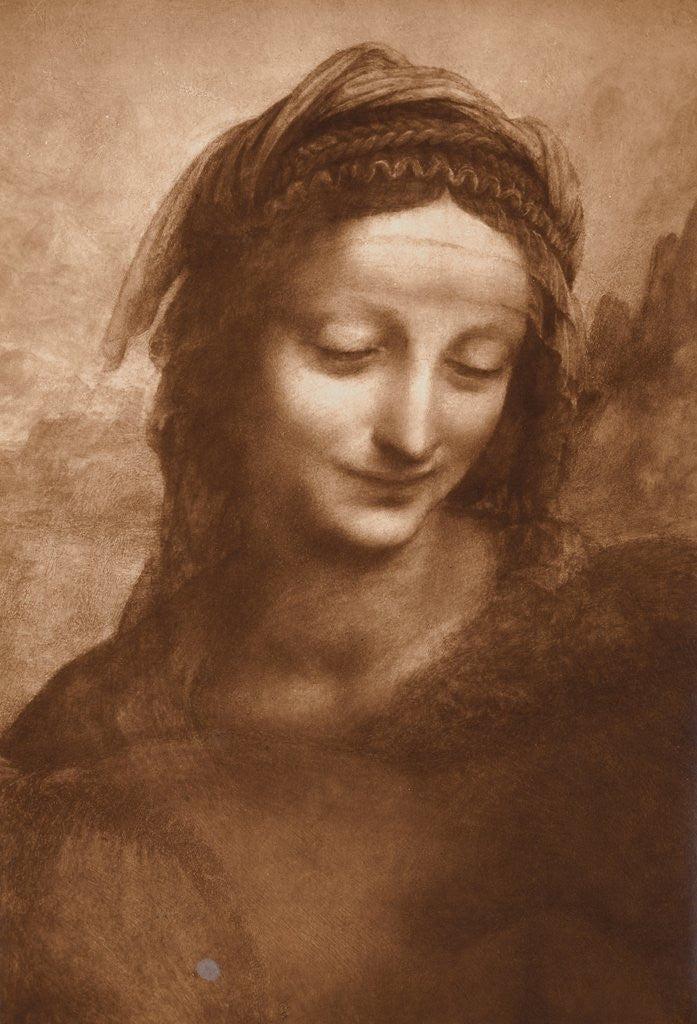Detail of Portrait of St. Anne by Leonardo da Vinci