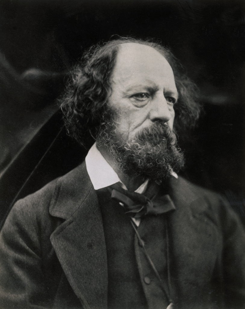 Detail of Poet Alfred Tennyson by Anonymous