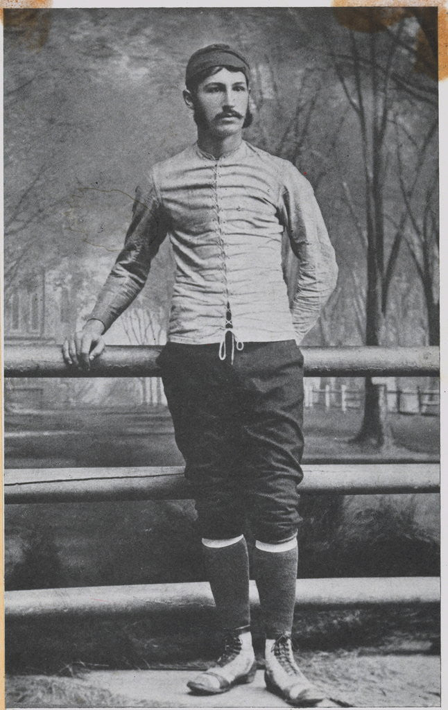 Detail of Walter Camp pictured as Yale's Captain, 1878-79 by Anonymous