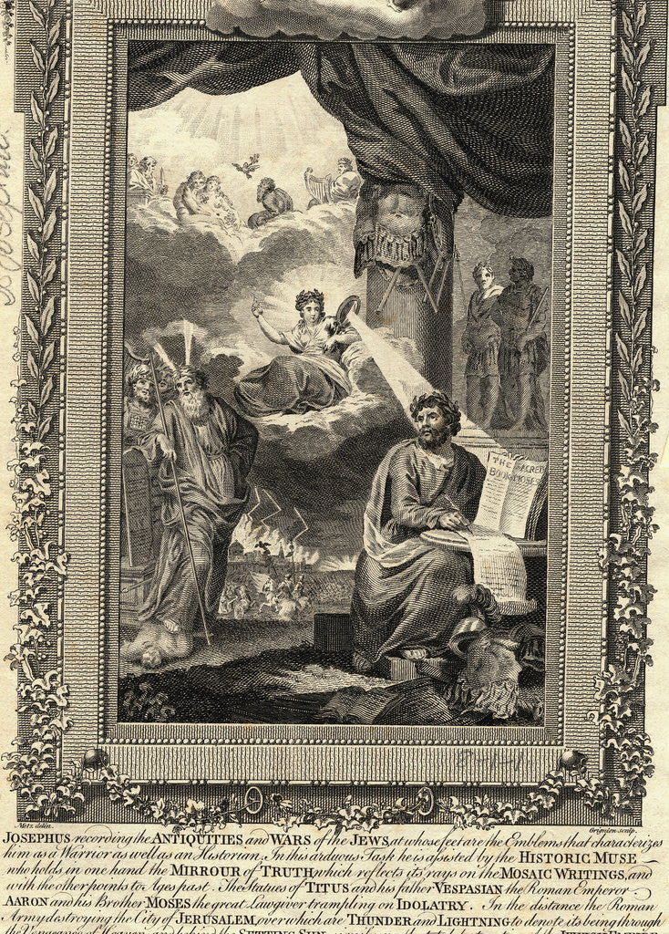 Detail of Spiritualistic Image with Josephus Flavius as Title by Anonymous