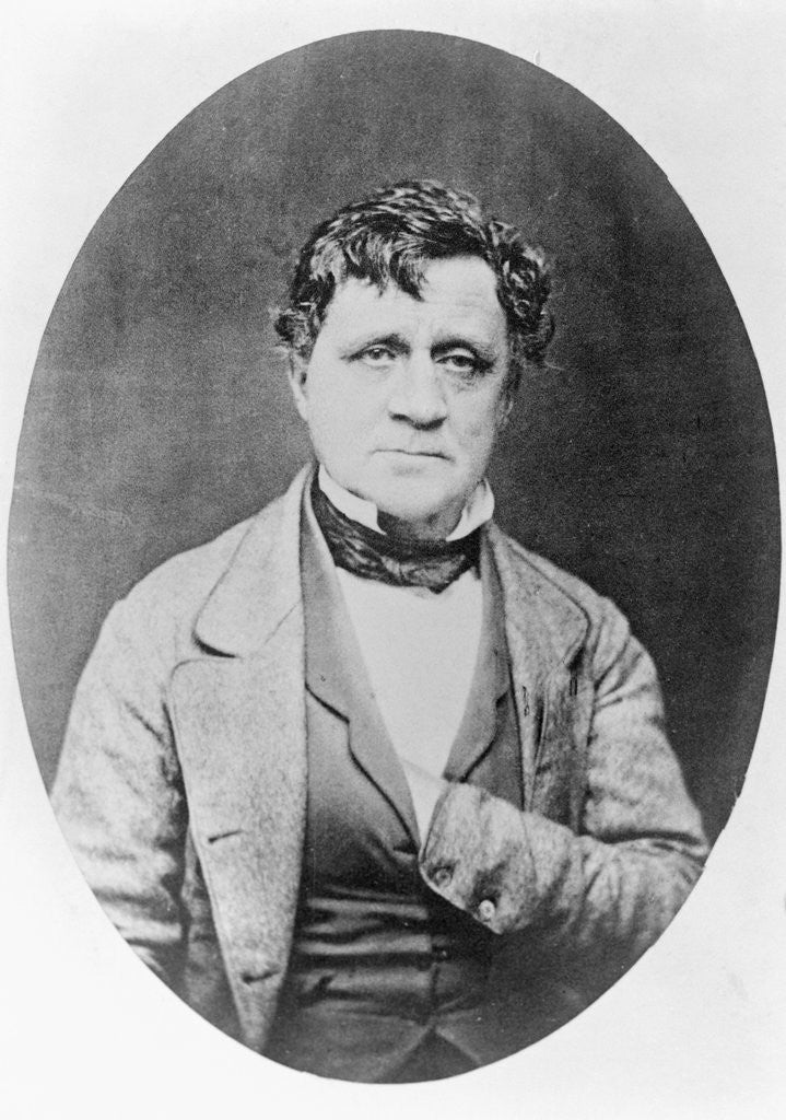 Detail of Portrait of Junius Brutus Booth by Anonymous