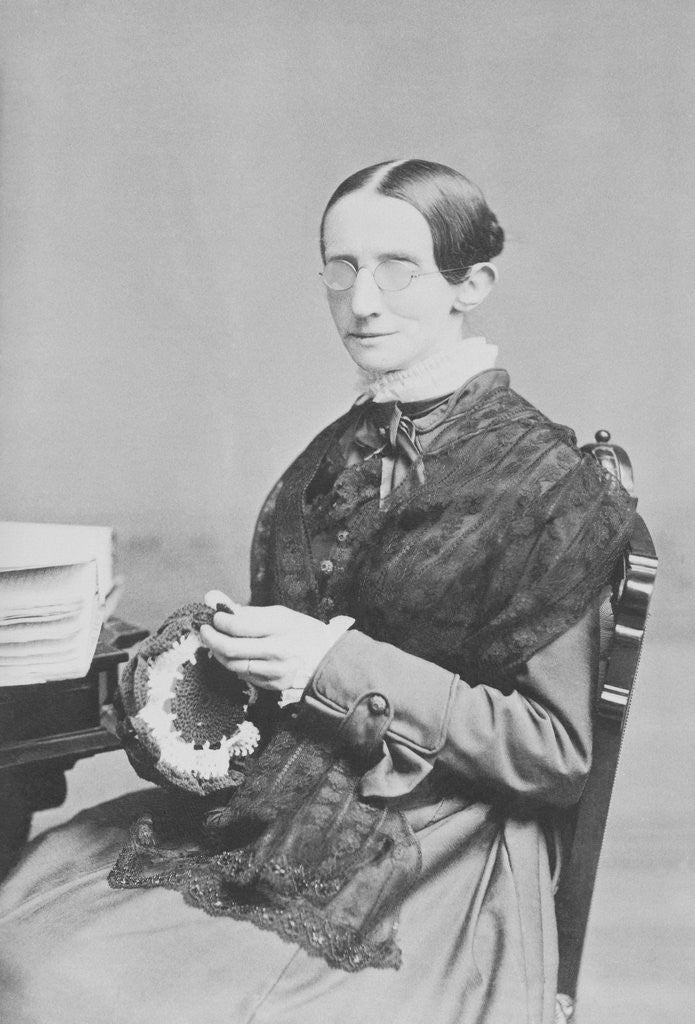 Detail of Blind and Deaf Laura Dewey Bridgman Handling Her Craft by Anonymous