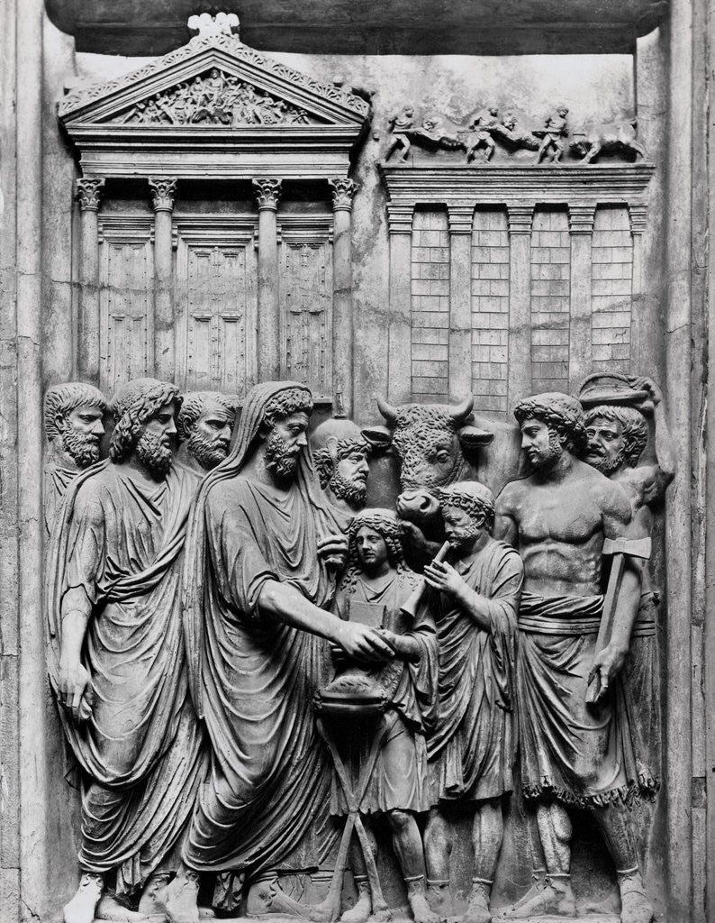 Detail of Marcus Aurelius with Entourage by Anonymous