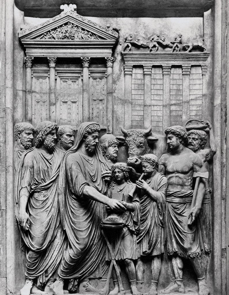 Detail of Marcus Aurelius with Entourage by Corbis
