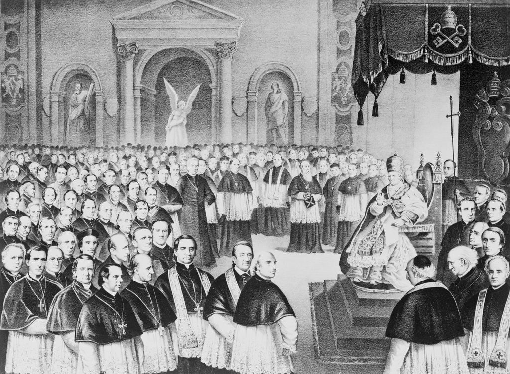 Detail of Pope Pius IX with Colleagues by Anonymous