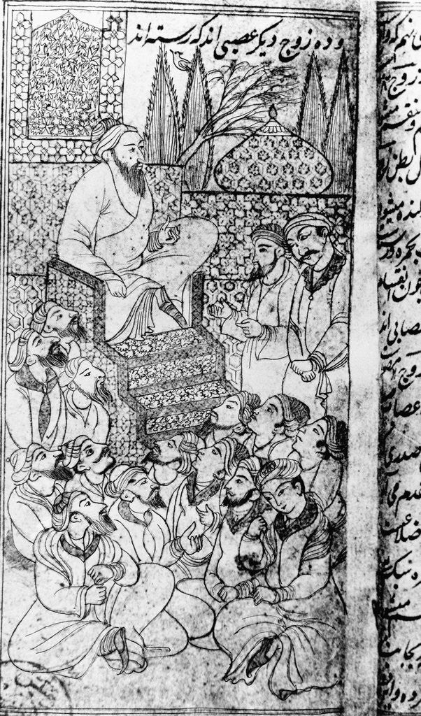 Detail of Avicenna Surrounded by his Students by Anonymous