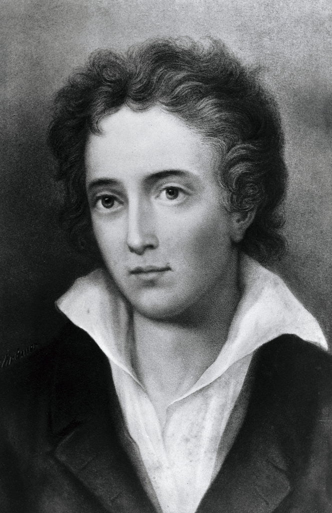 Detail of Engraving After Percy Shelley by George Clint