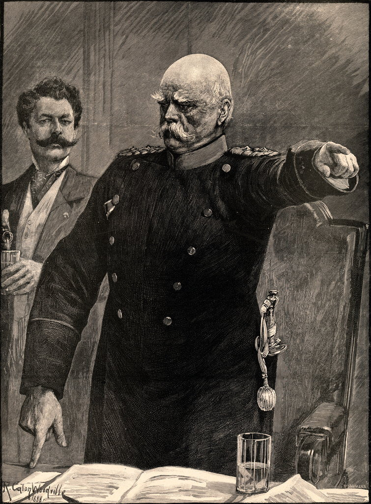 Detail of Otto Van Bismarck Giving Directions to His Men by Anonymous