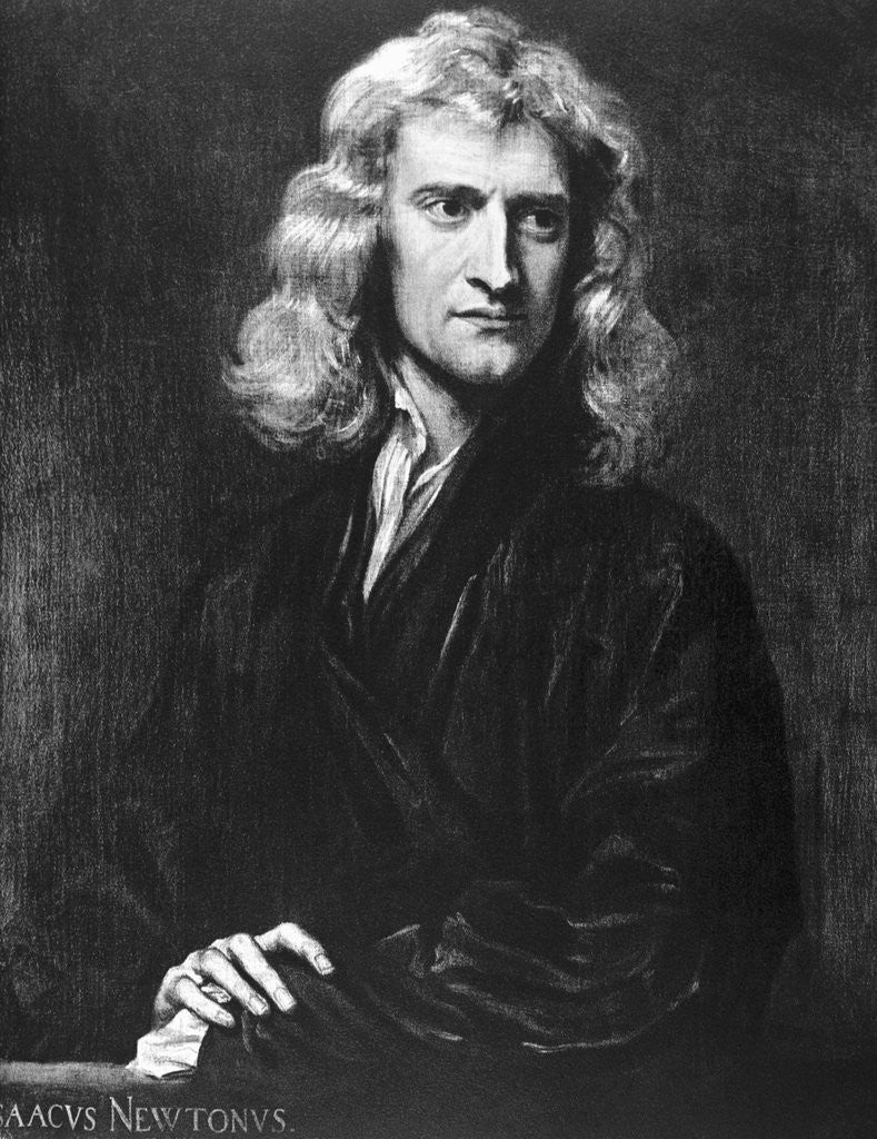 Detail of Portrait of Sir Isaac Newton by Godfrey Kneller