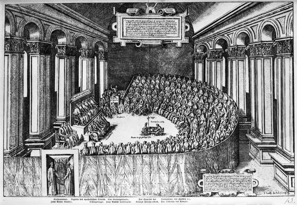Detail of Council of Trent by Anonymous