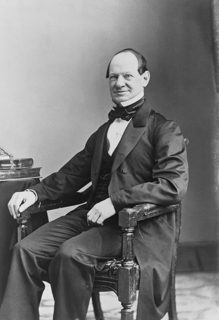 Detail of Portrait of Department Store Tycoon Alexander T. Stewart by Anonymous