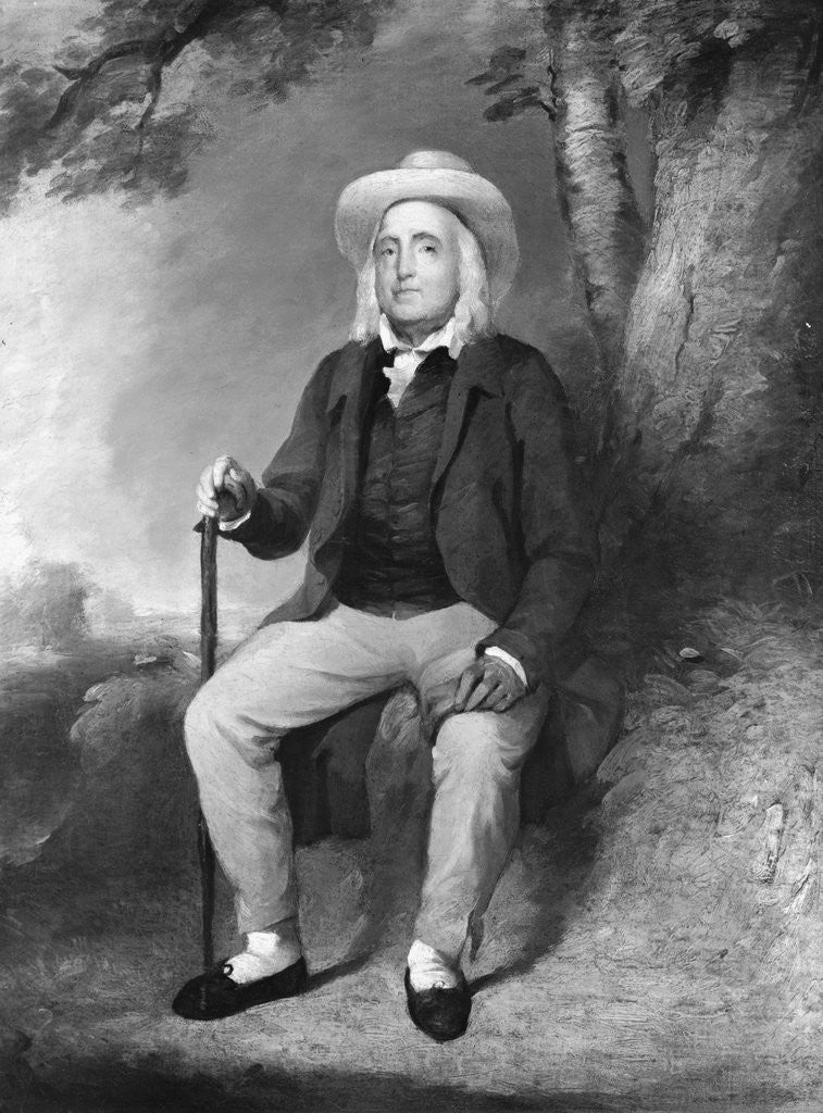 Detail of Portrait of Jeremy Bentham by Anonymous