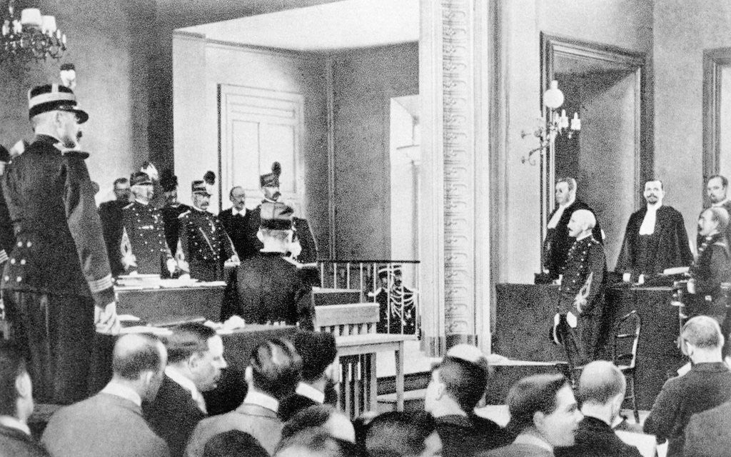 Detail of Captain Dreyfus Before Council of War by Anonymous