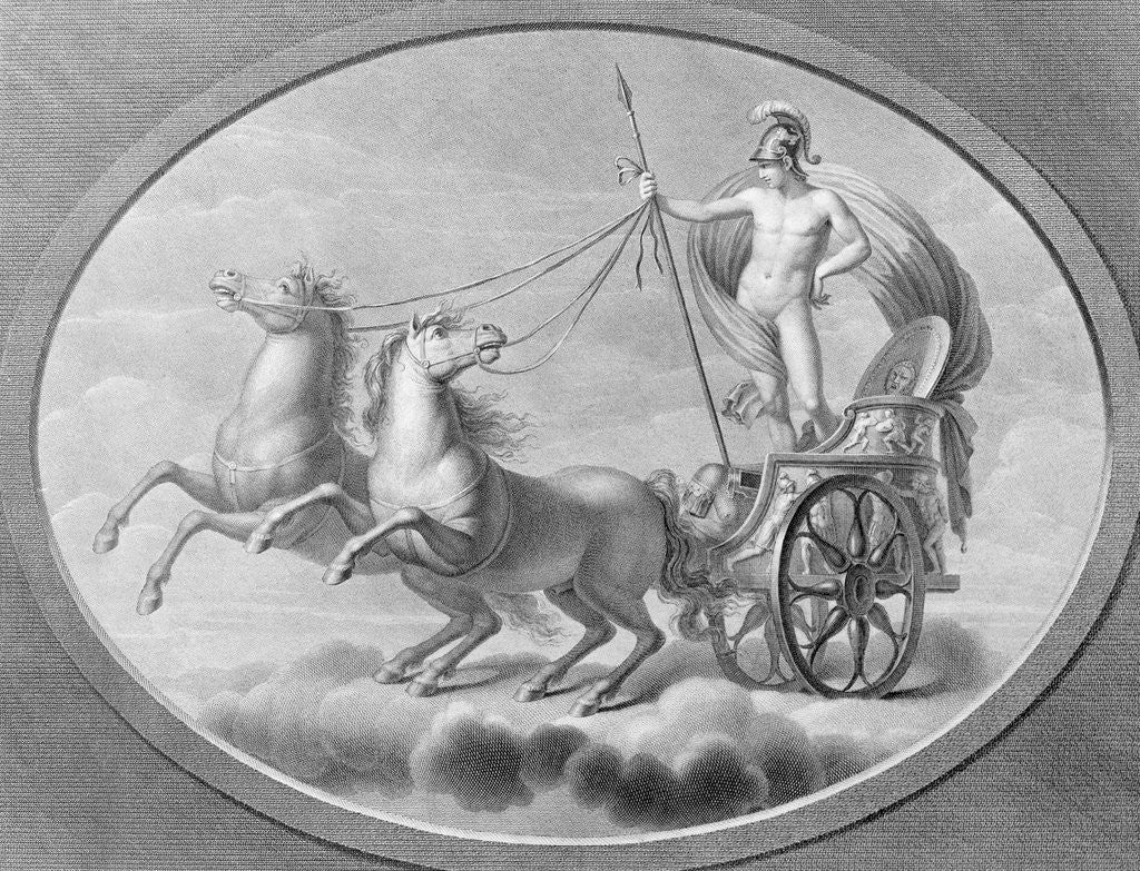 Detail of Mars Riding in Horsedrawn Carriage by Corbis