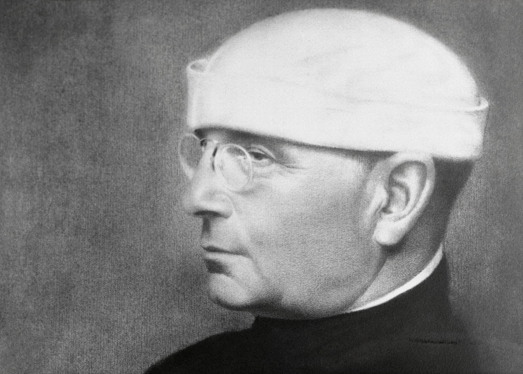 Detail of Portrait of Surgeon and Biologist Alexis Carrell by Anonymous