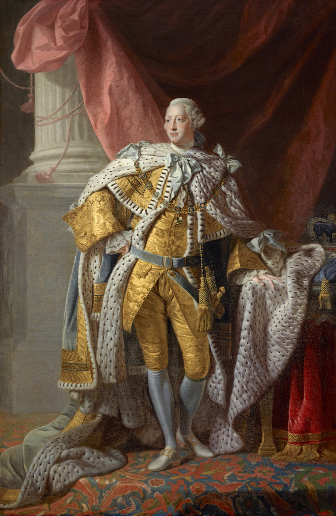 Detail of George III, 1738 - 1820. Reigned 1760 - 1820 by Allan Ramsay