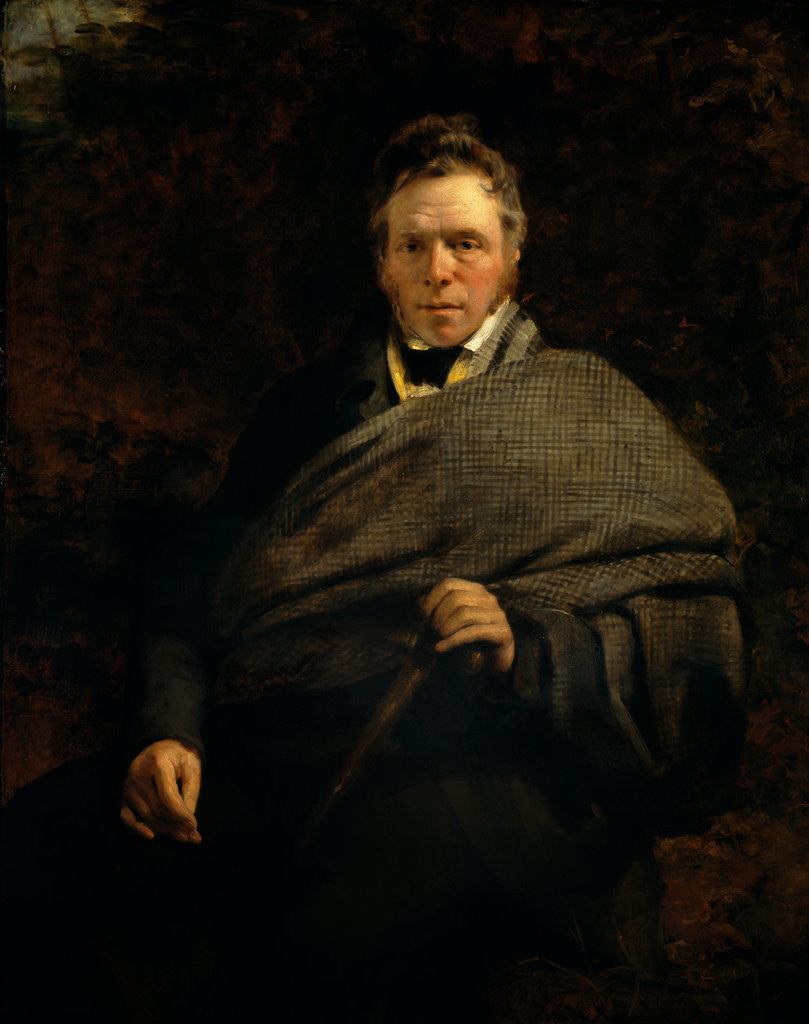 Detail of James Hogg, 1770 - 1835. Poet; 'The Ettrick Shepherd' by Sir John Watson Gordon