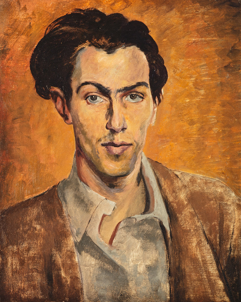 Detail of Robert Colquhoun, 1914 - 1962. Artist (Self-portrait) by Robert Colquhoun