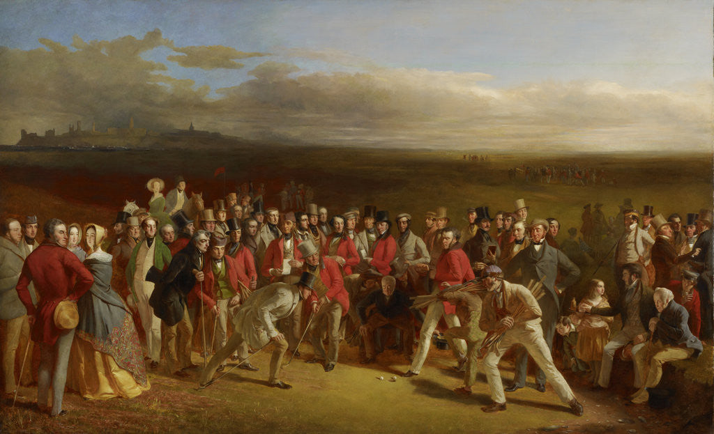Detail of The Golfers by Charles Lees