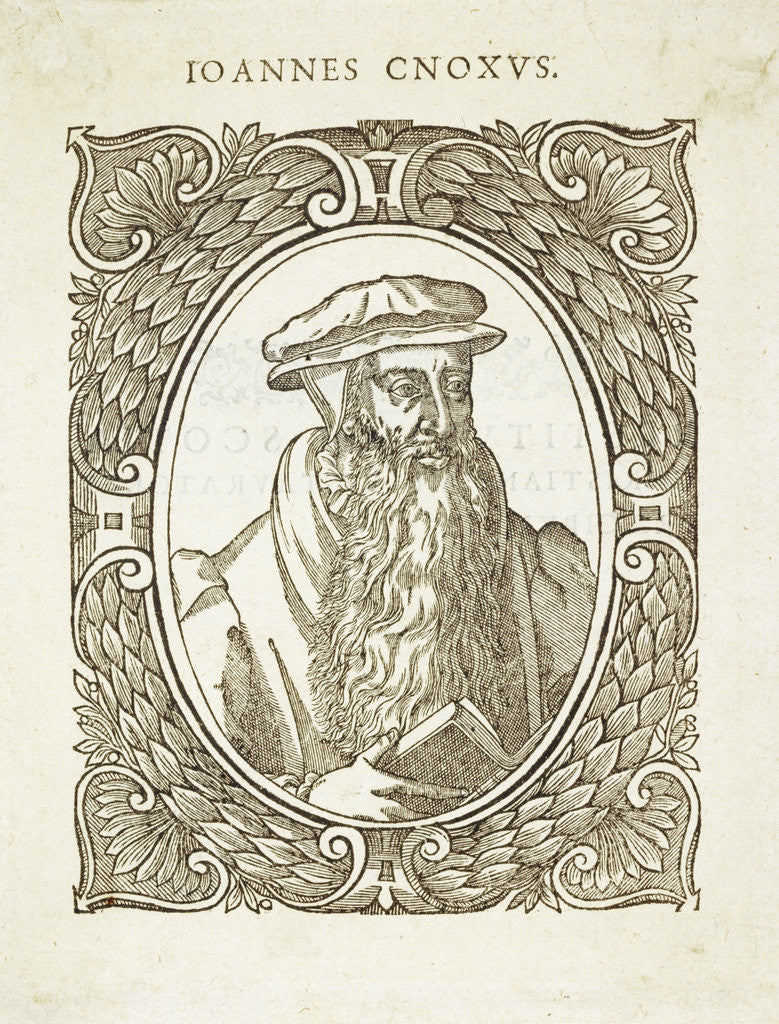 Detail of John Knox, 1505 - 1572. Reformer and historian by Adrian Vanson