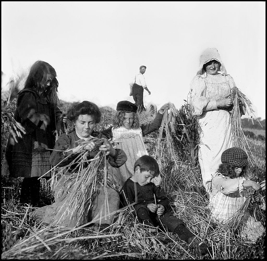 Detail of Harvesting, Isle of Man by George Bellett Cowen