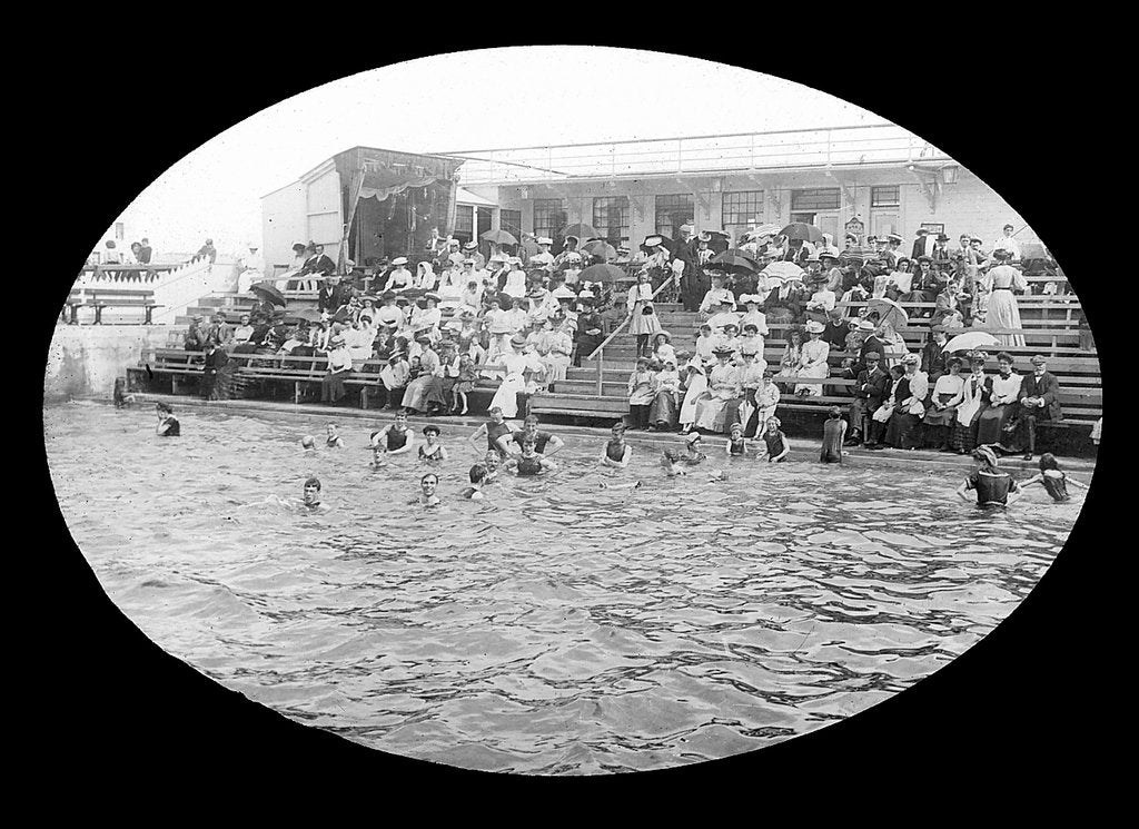 Detail of Open Air Baths, Ramsey, Isle of Man by George Bellett Cowen