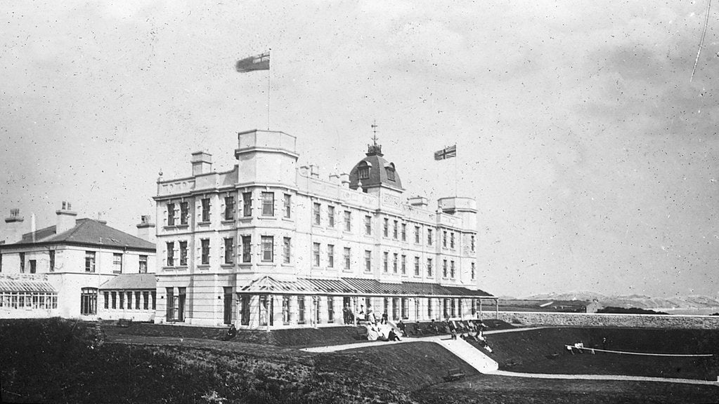 Detail of Grand Island Hotel, Ramsey, Isle of Man by George Bellett Cowen