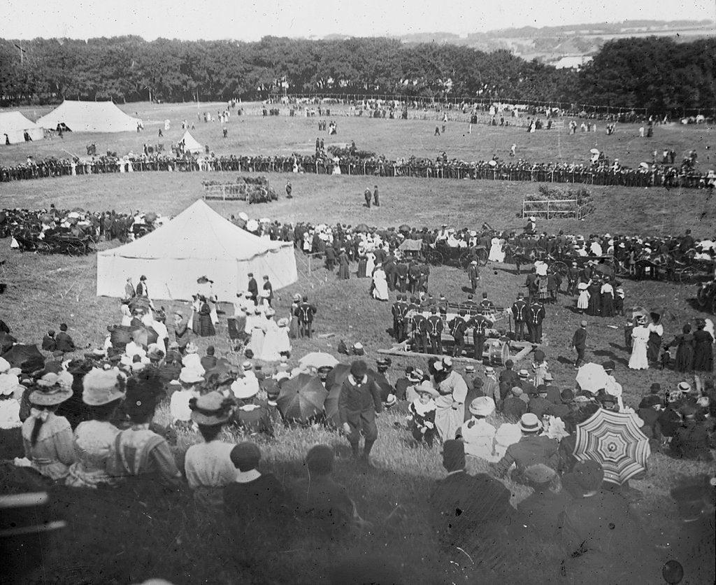 Detail of Cattle Show at Magher Troddan, Ramsey, Isle of Man by George Bellett Cowen